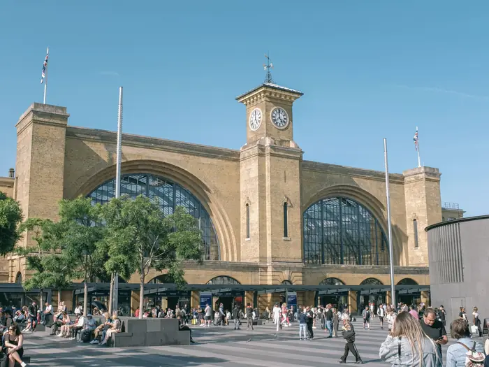 King's Cross station and its plaza