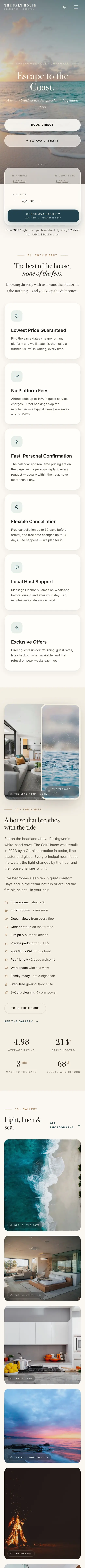 The Salt House on a phone