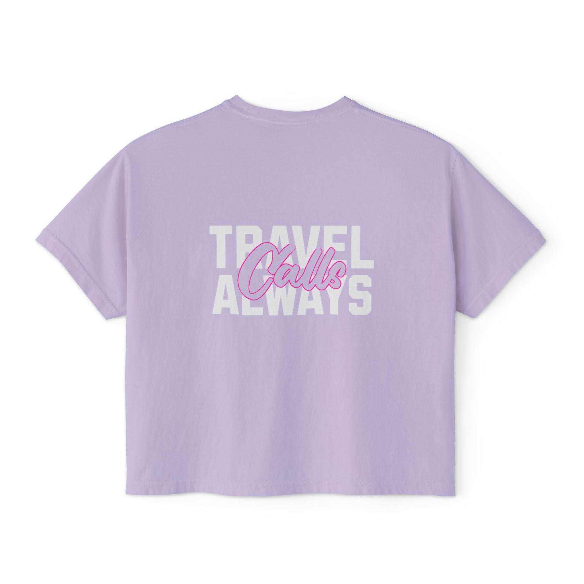 Women's Stylish Travel Calls Boxy Tee