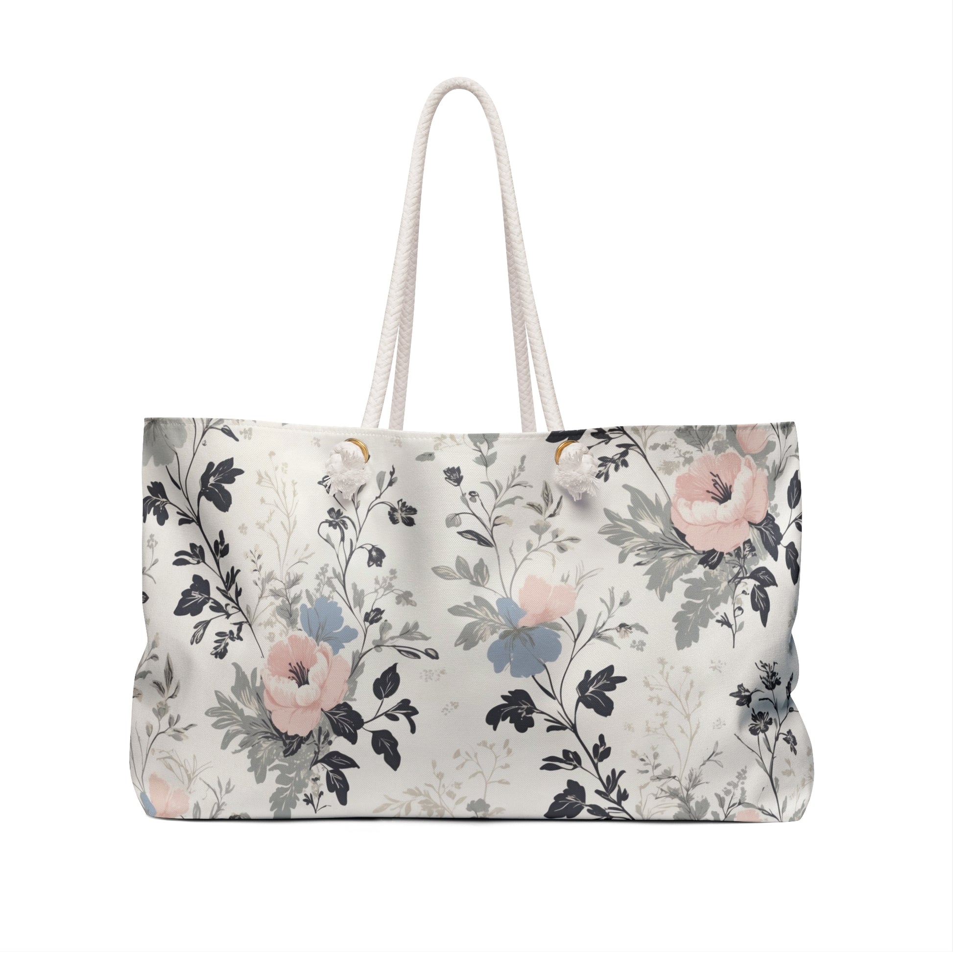 Chic Floral Weekender Tote Bag