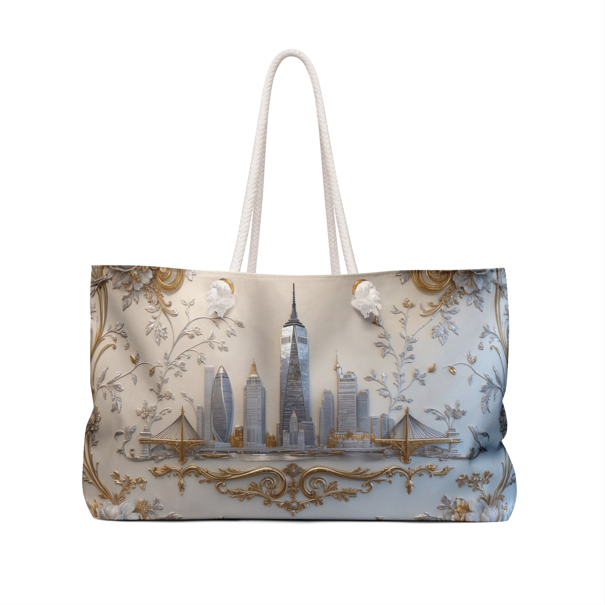 Elegant London Cityscape Weekender Tote Bag