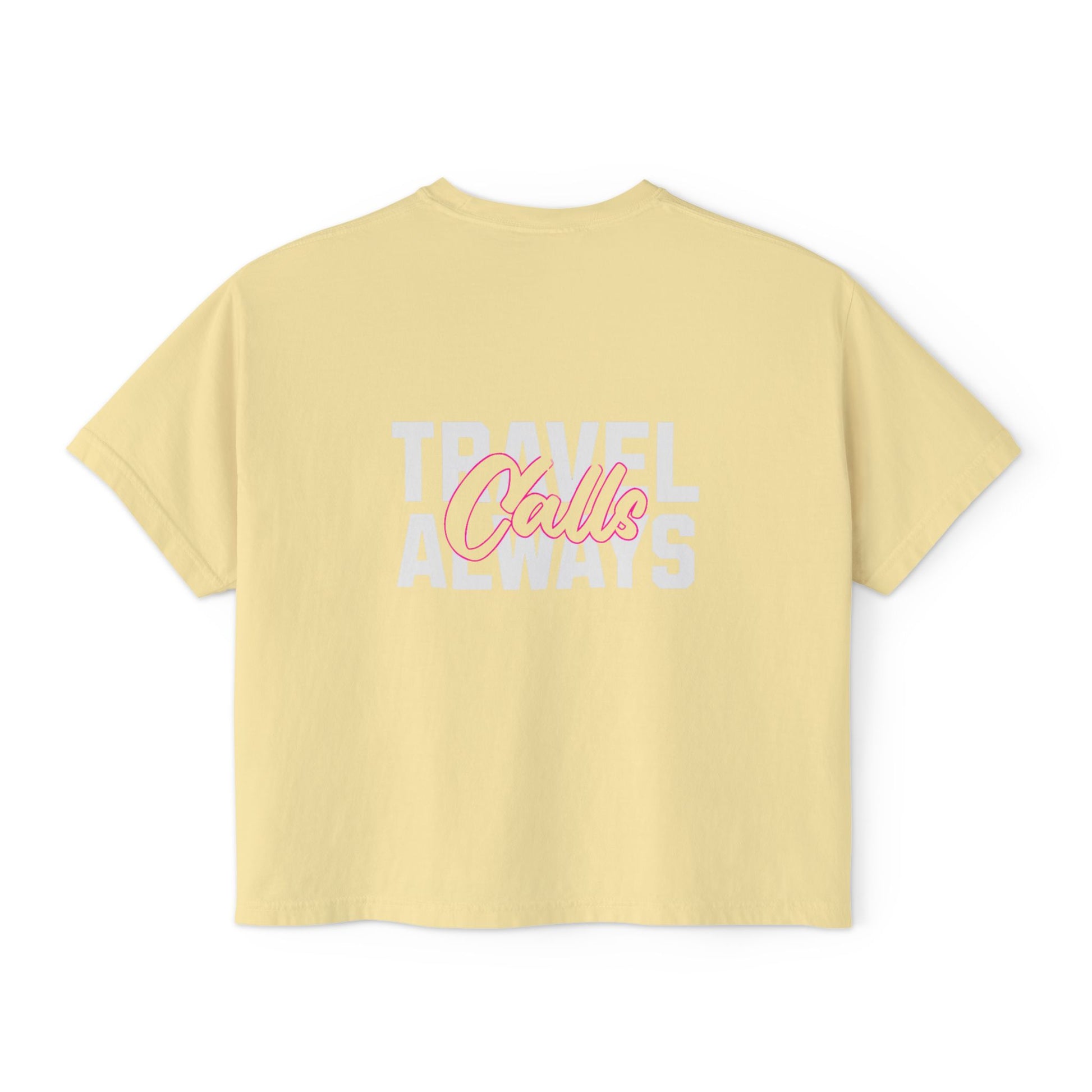 Women's Stylish Travel Calls Boxy Tee