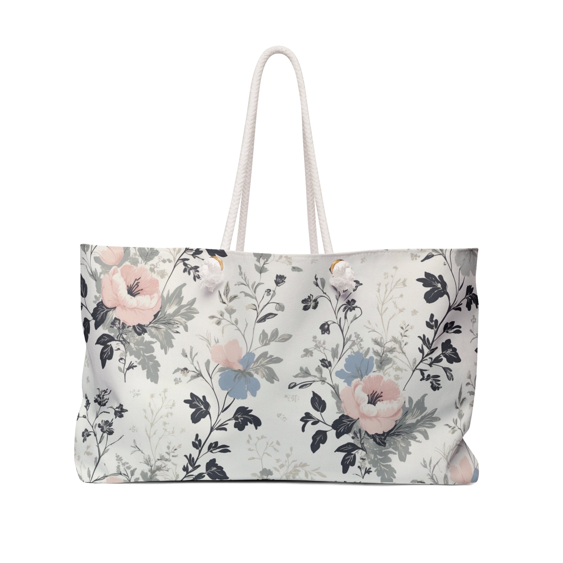 Chic Floral Weekender Tote Bag