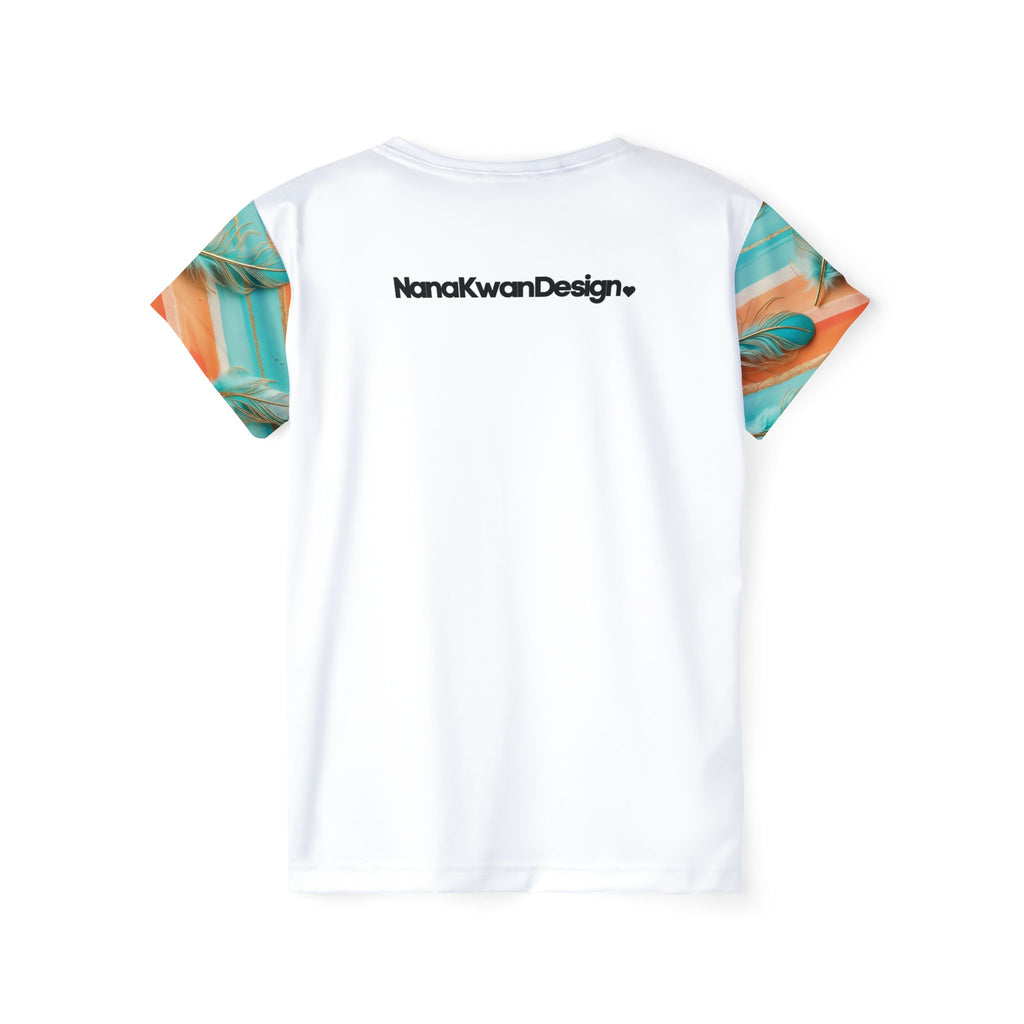 Sports Jersey Teal Feather Design