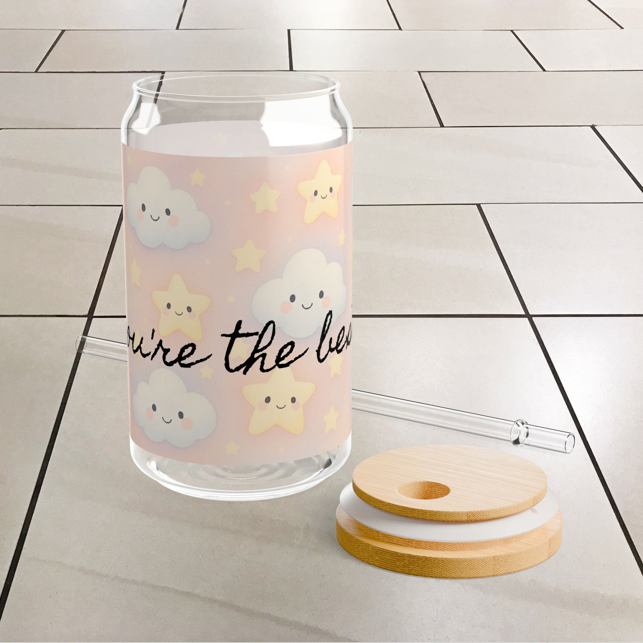 Whimsical You are the best Sipper Glass