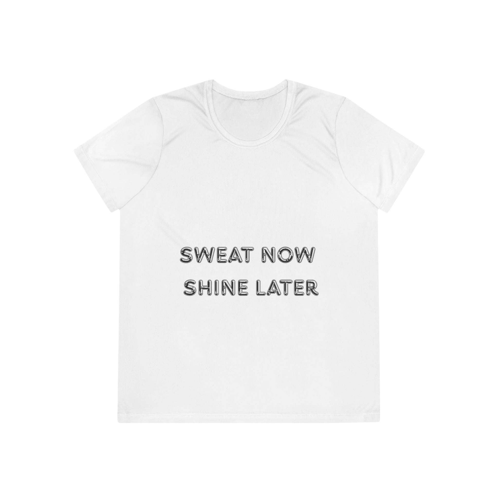 Workout Tee - Sweat Now Shine Later - Ladies
