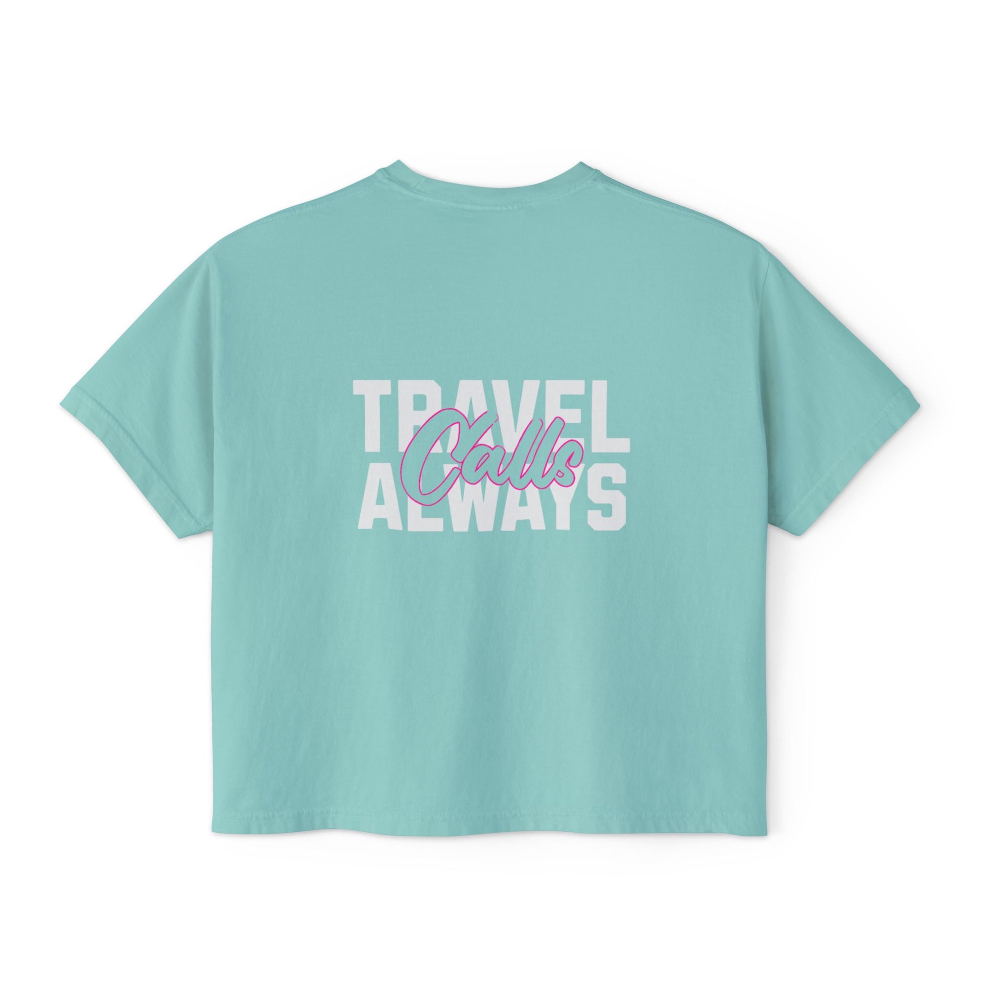 Women's Stylish Travel Calls Boxy Tee