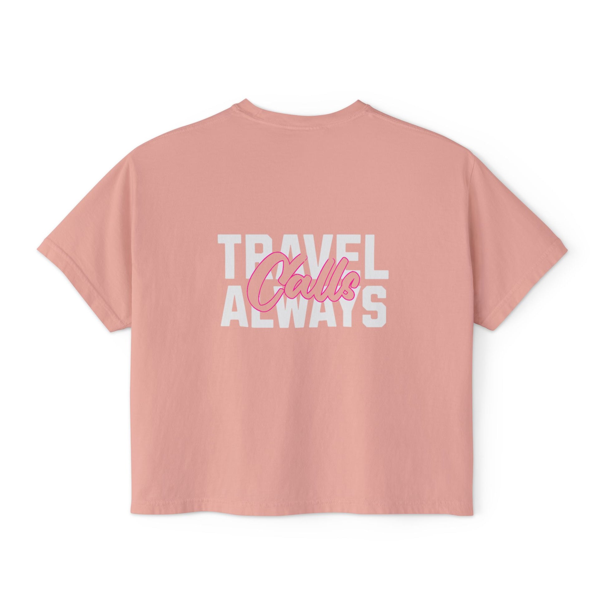 Women's Stylish Travel Calls Boxy Tee