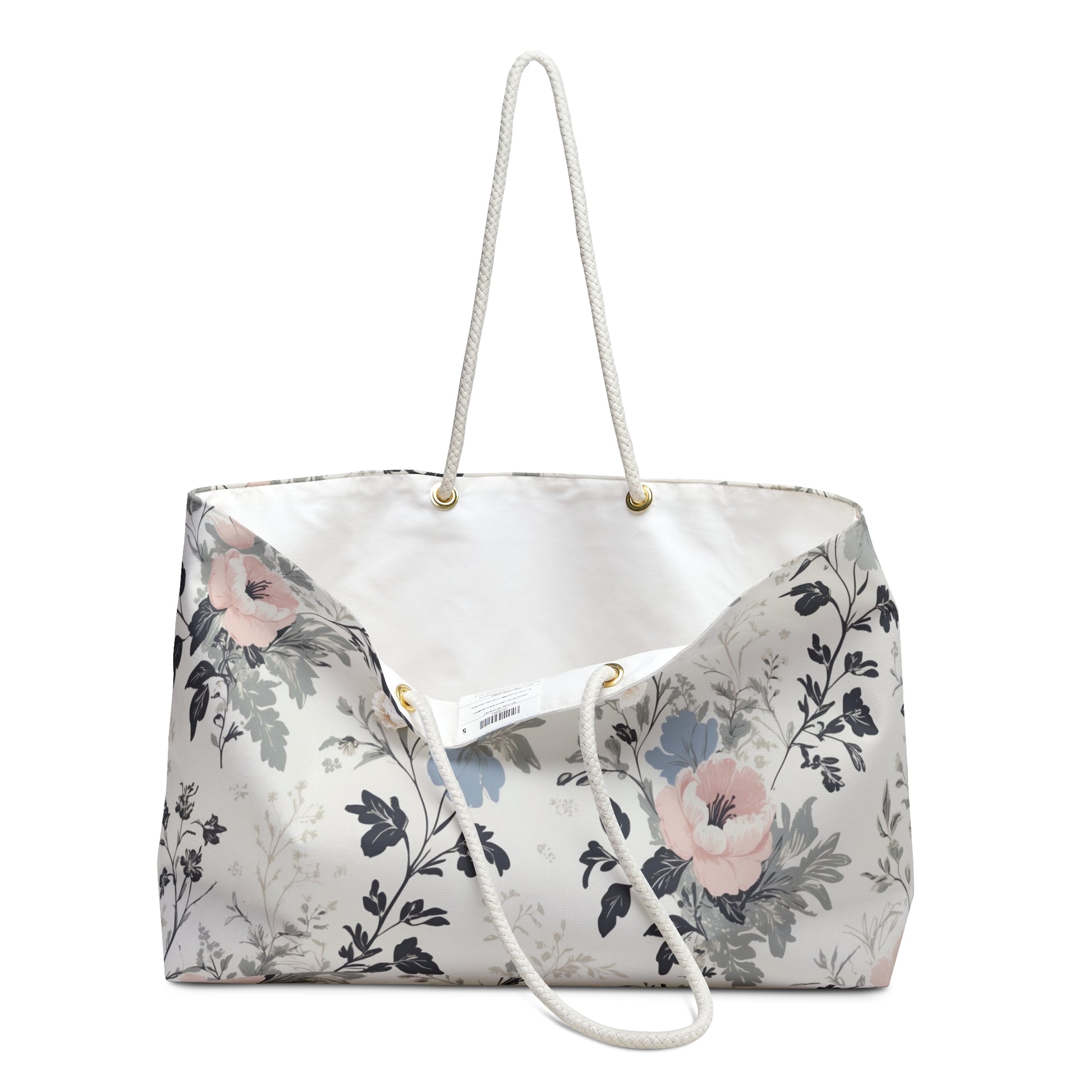 Chic Floral Weekender Tote Bag