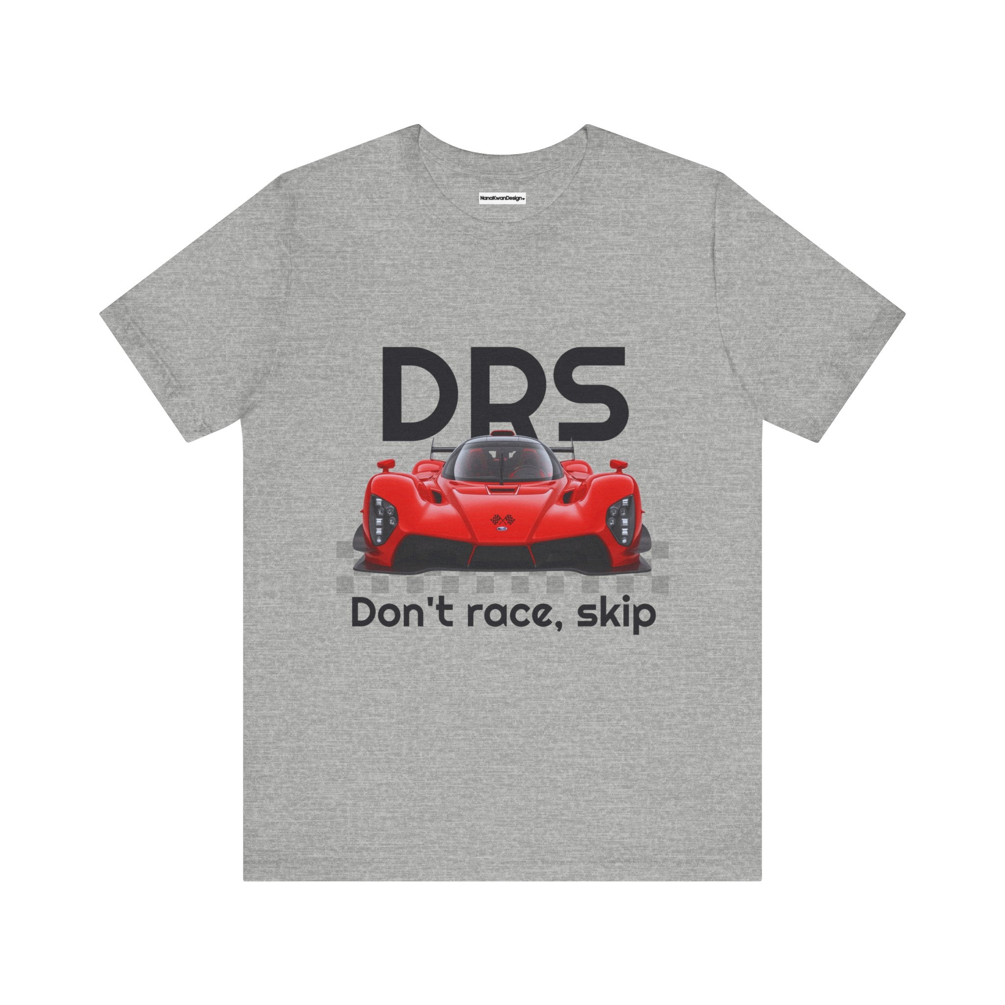 Racing-Inspired Unisex Jersey Tee - Don't Race, Skip