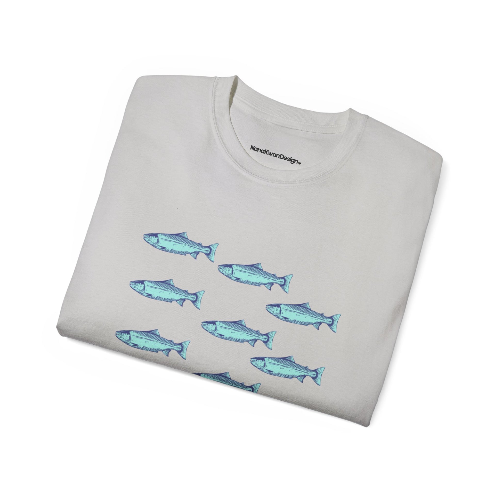 Mediterranean Fish Unisex Cotton Tee