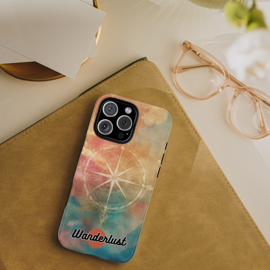 NKD Wanderlust Compass Tough Phone Cases