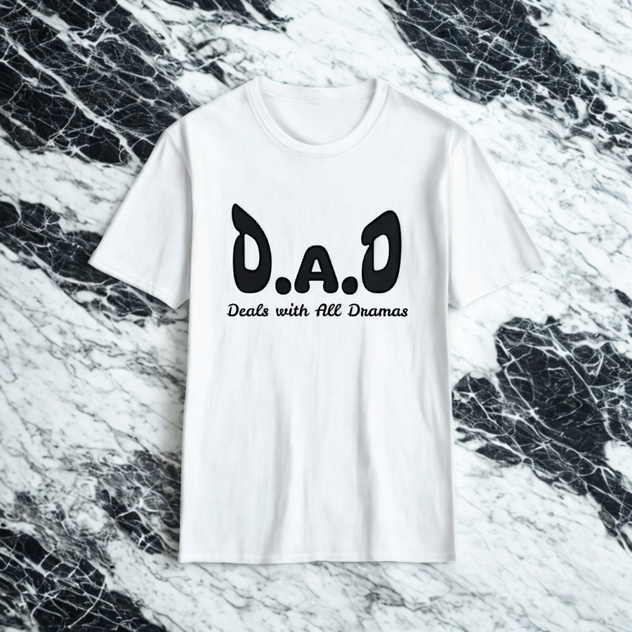 Funny Humour Dad White T-Shirt