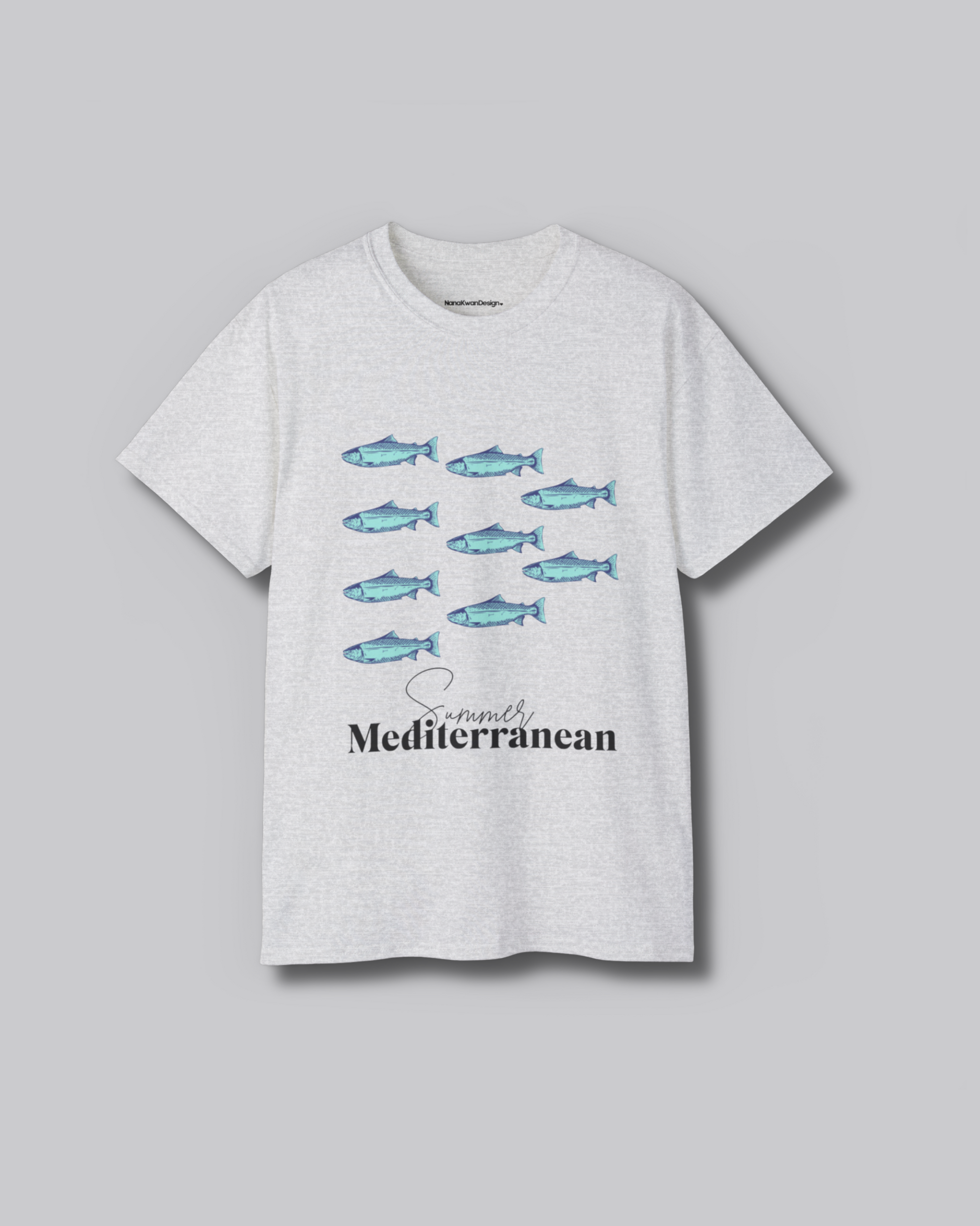 Mediterranean Fish Unisex Cotton Tee