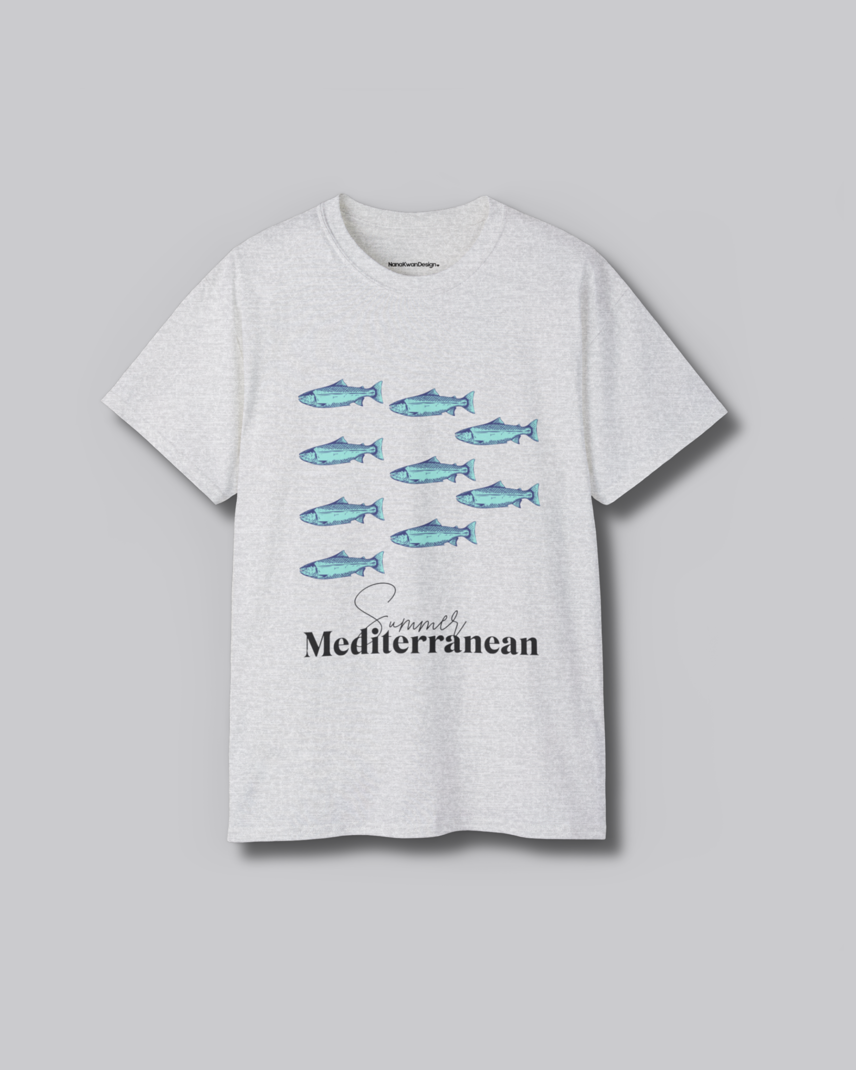 Mediterranean Fish Unisex Cotton Tee