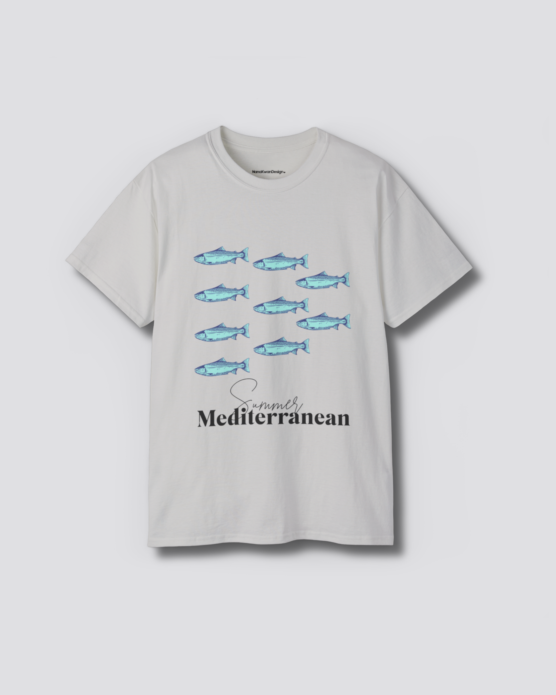 Mediterranean Fish Unisex Cotton Tee