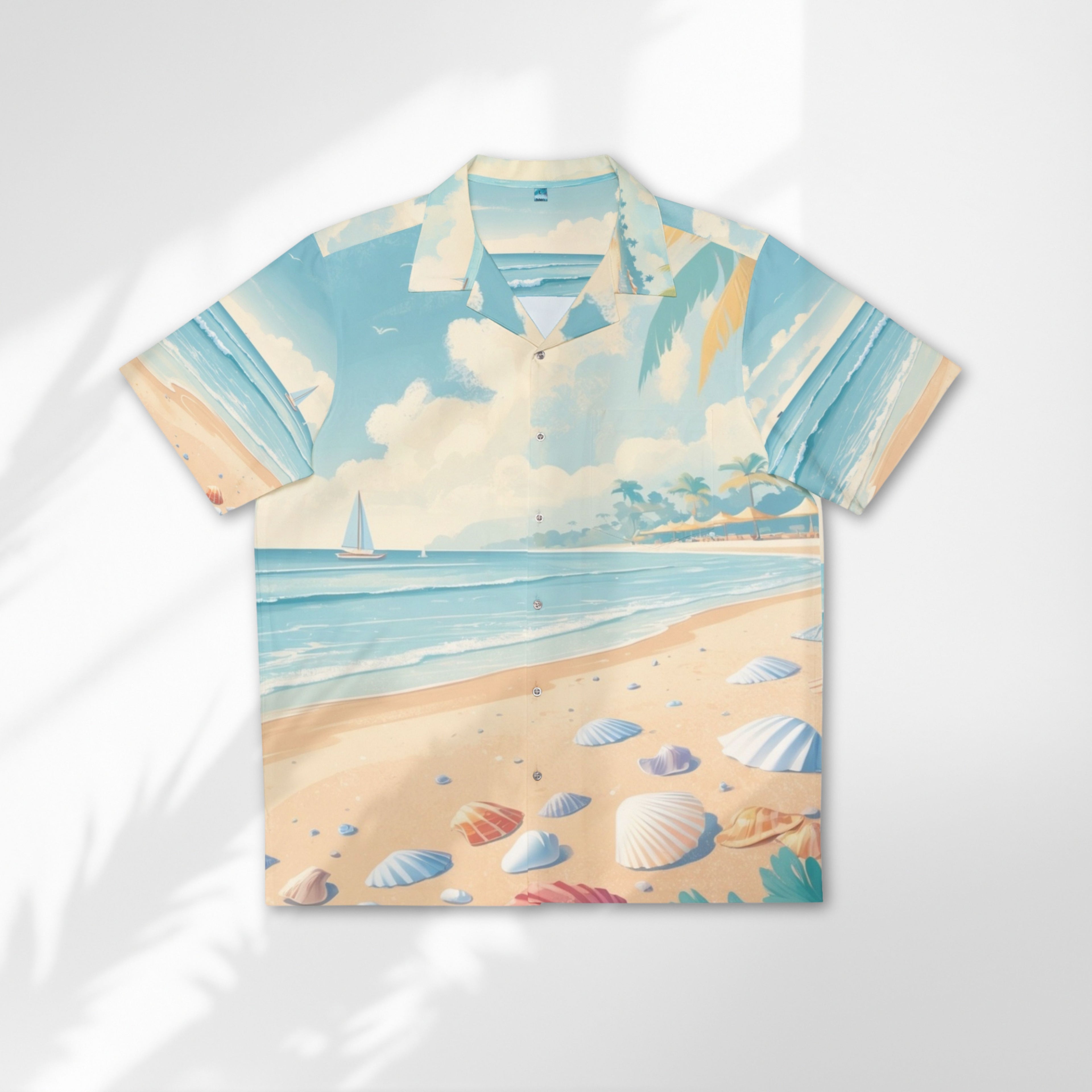 Mawuko Beach Vibe Men's Aloha Shirt