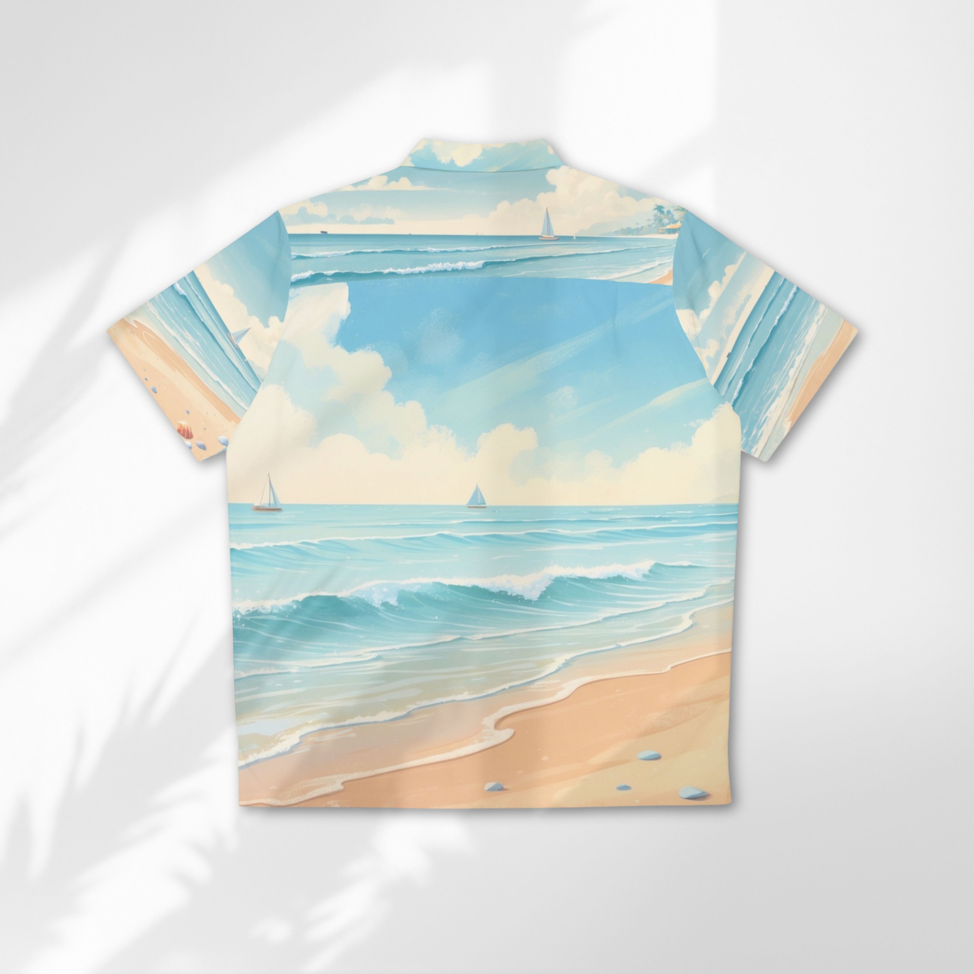 Mawuko Beach Vibe Men's Aloha Shirt