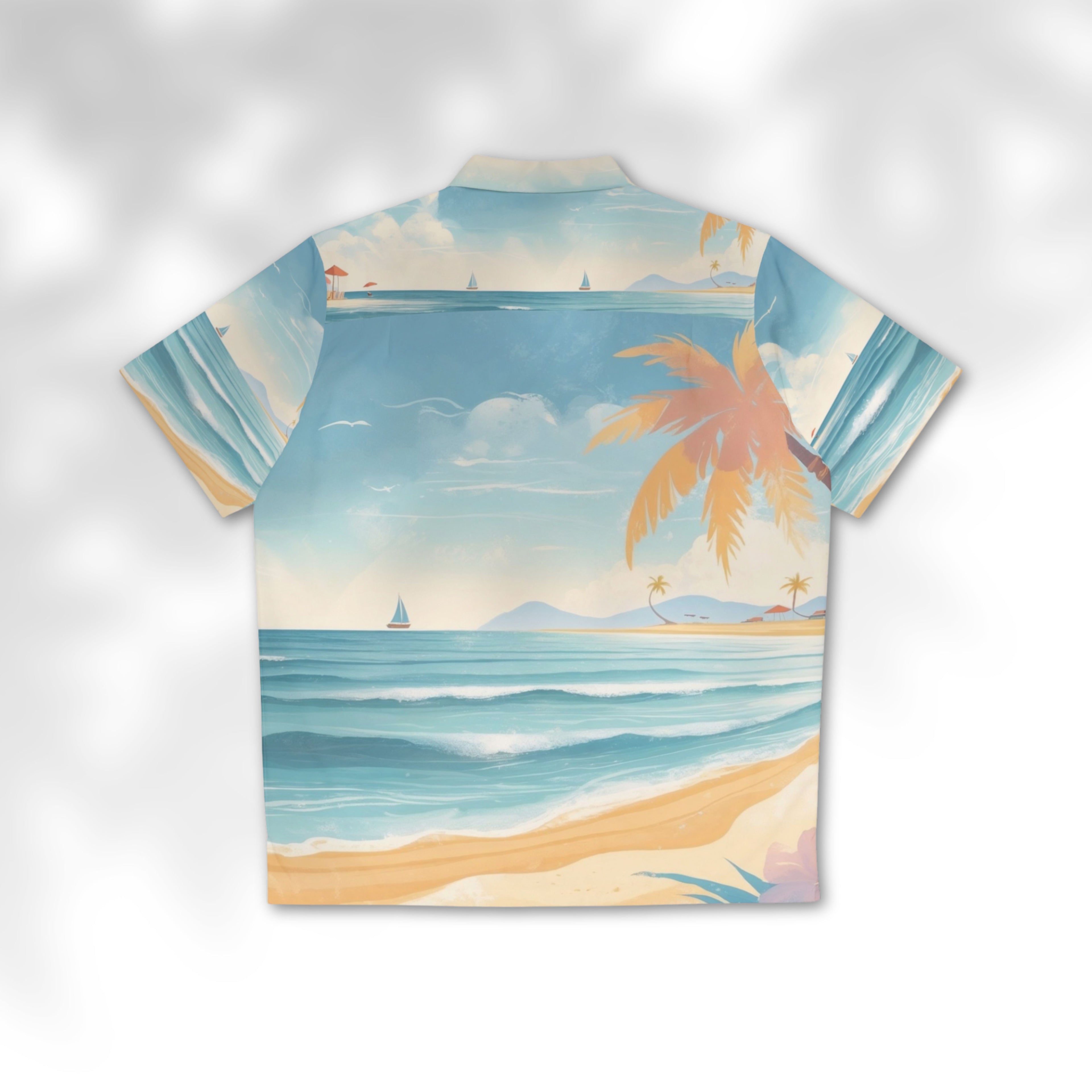 Mawuko Serene Beach Design Shirt