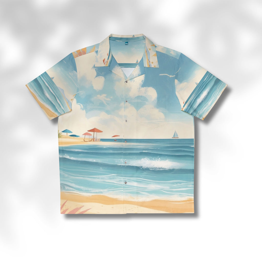 Mawuko Serene Beach Design Shirt
