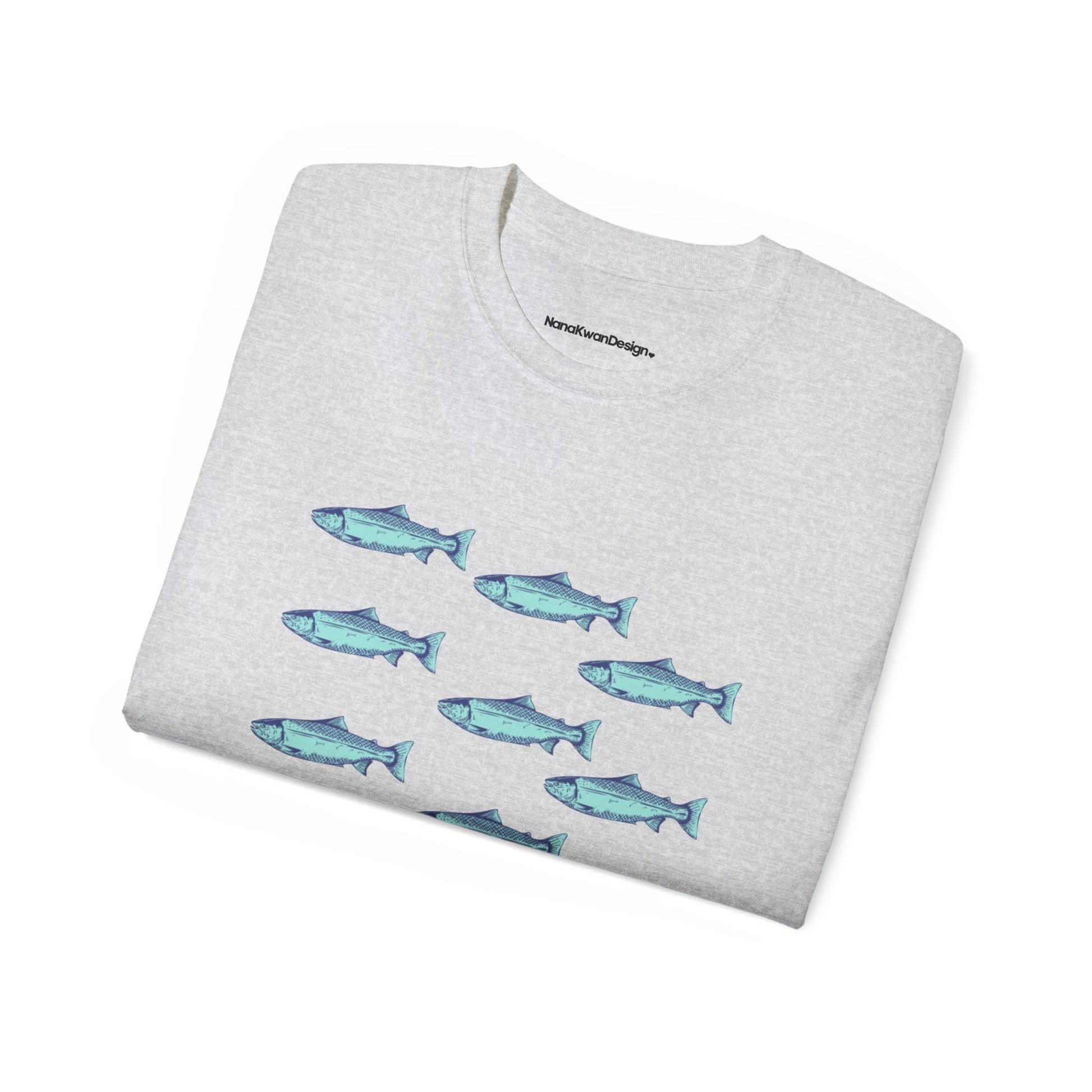 Mediterranean Fish Unisex Cotton Tee