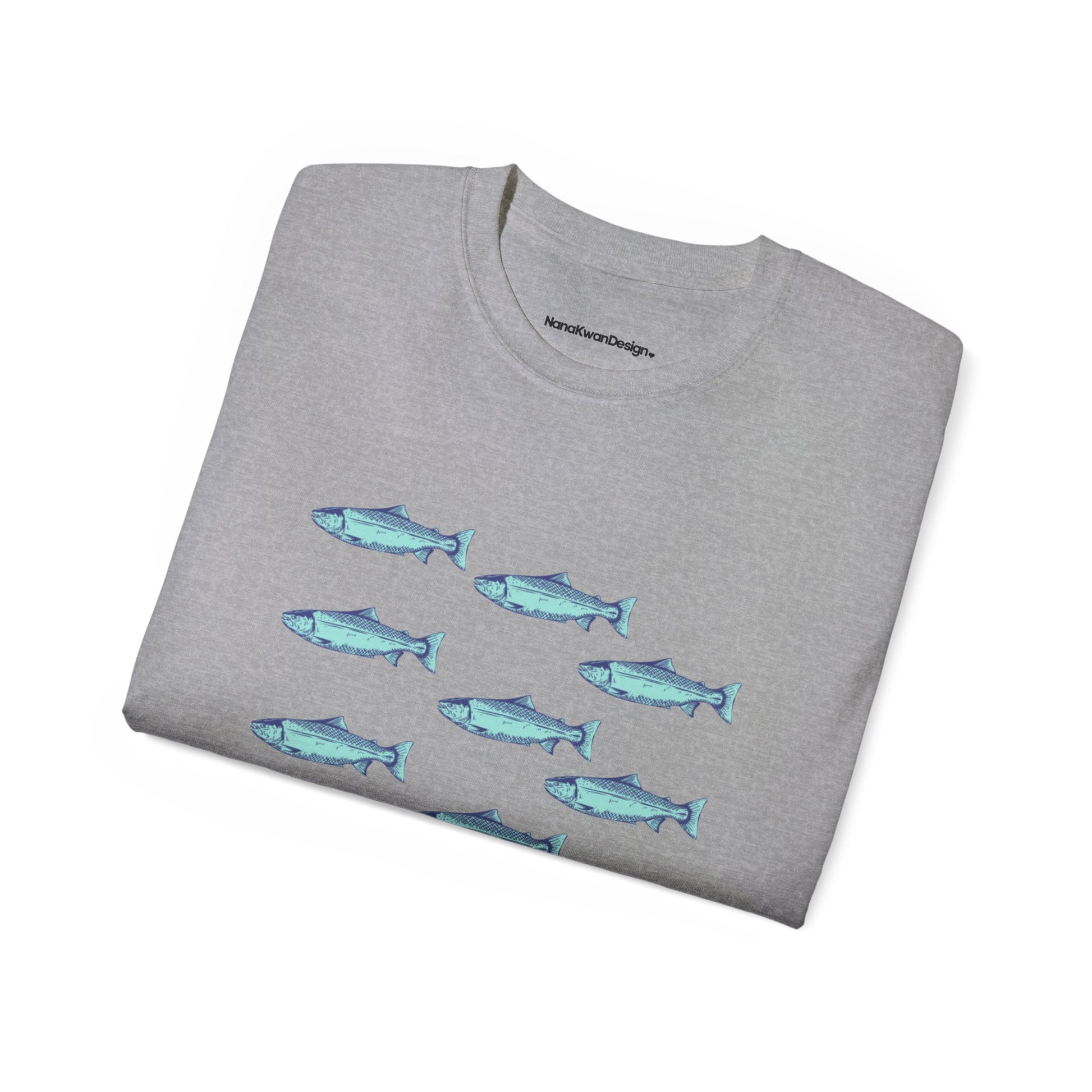 Mediterranean Fish Unisex Cotton Tee