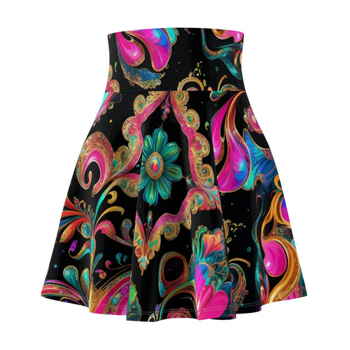Carnival Festival Vibe Design Skater Skirt
