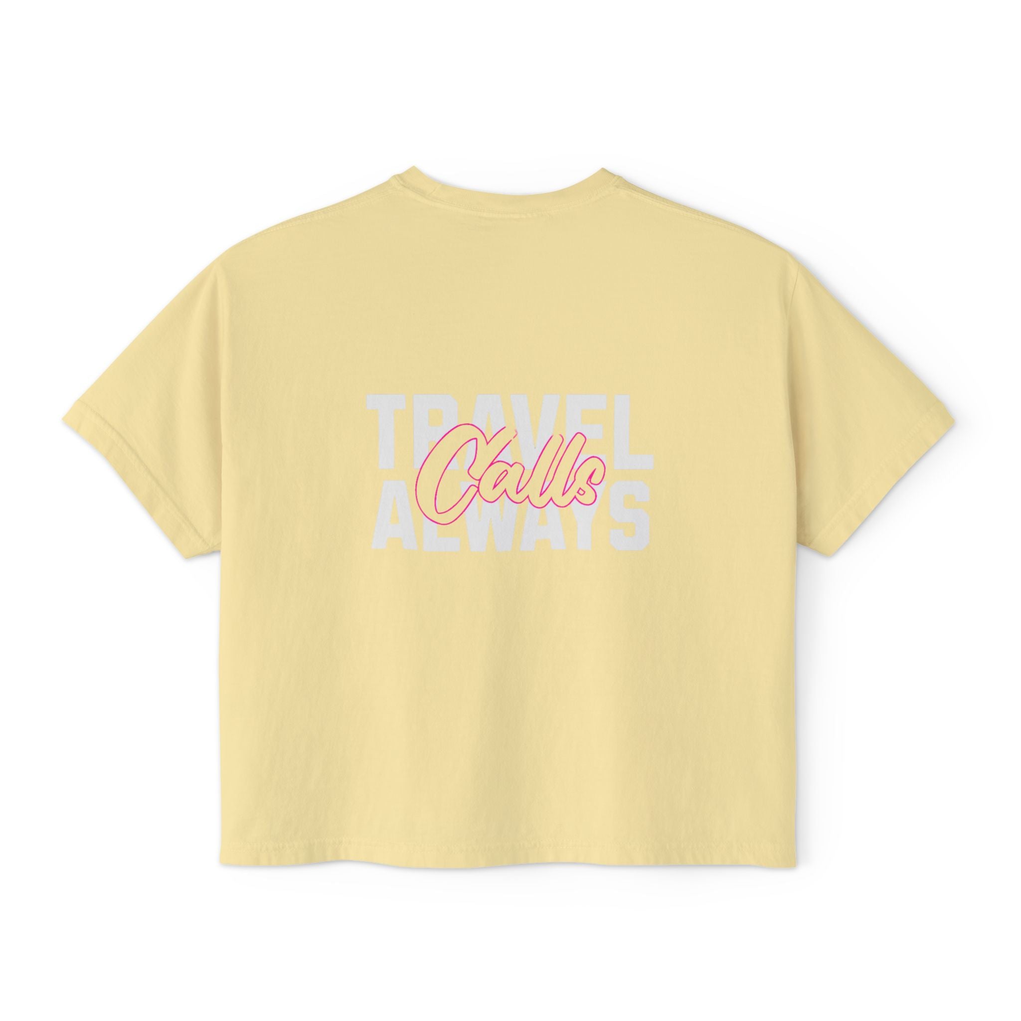 Women's Stylish Travel Calls Boxy Tee