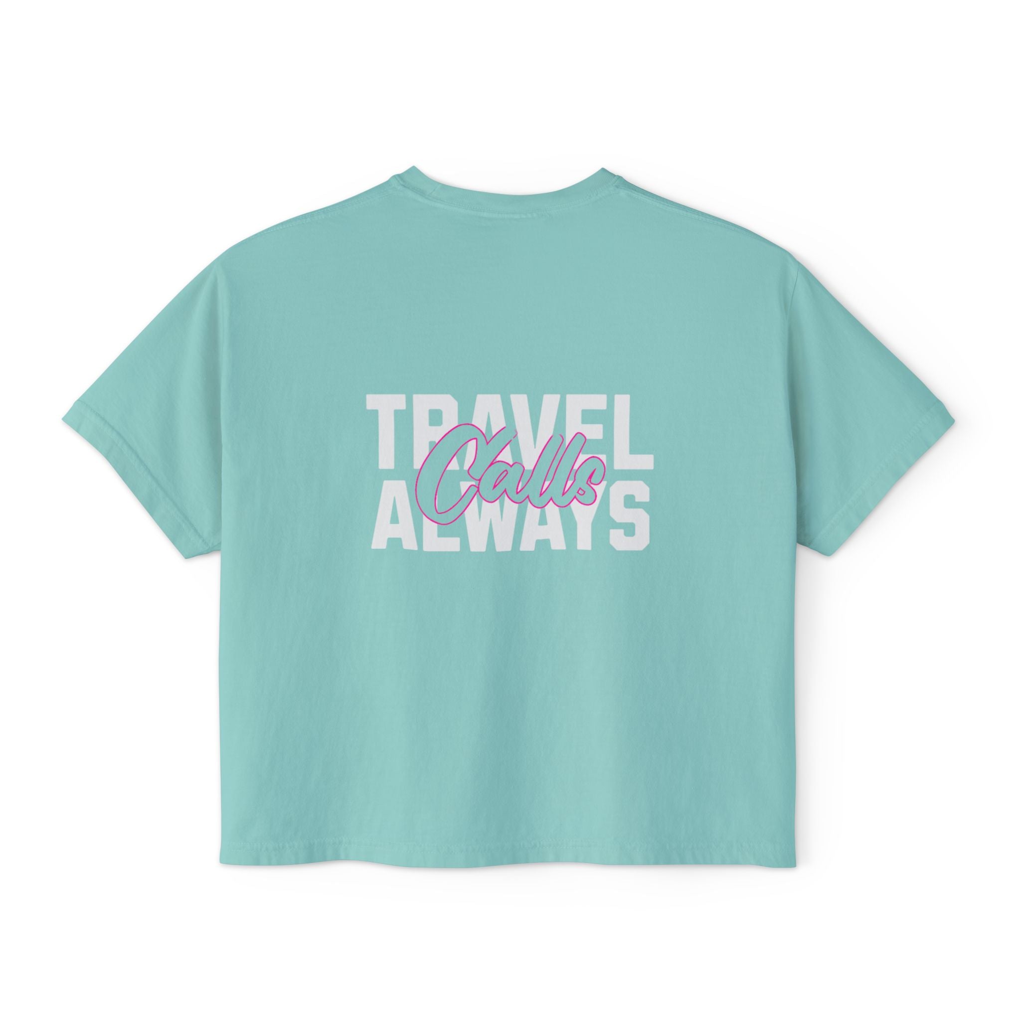 Women's Stylish Travel Calls Boxy Tee