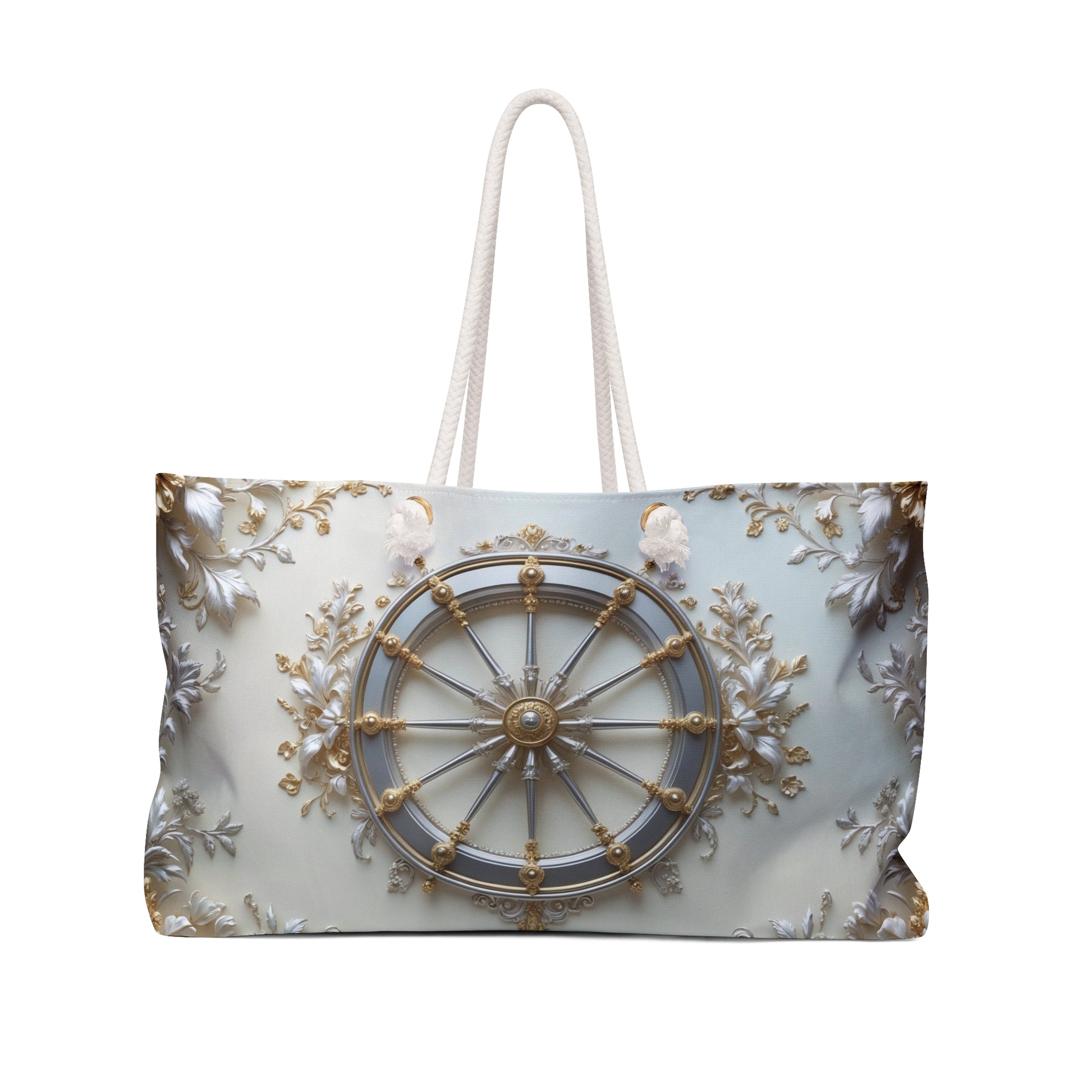 Nautical Chic Wheel Of Fortune Weekender Tote Bag