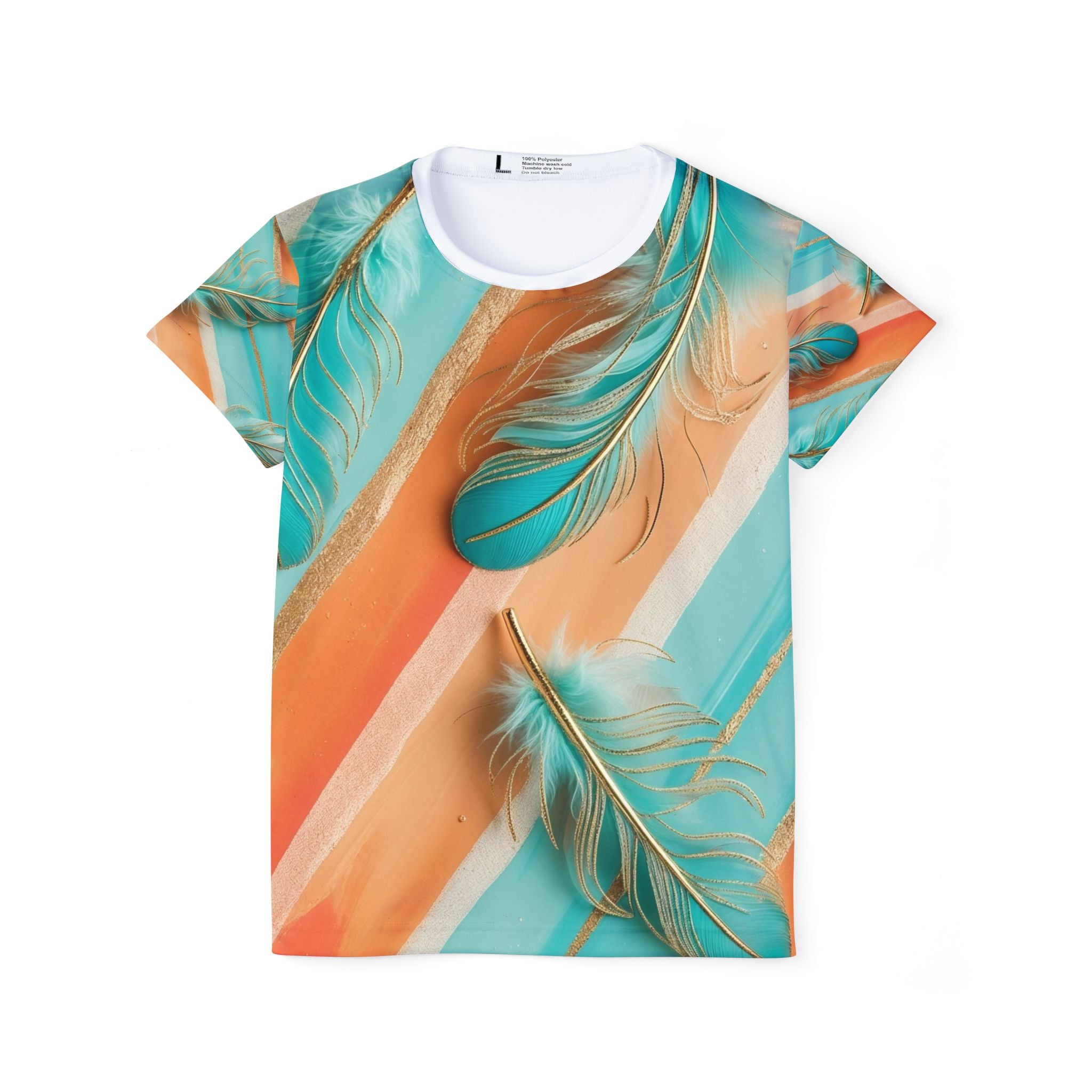 Sports Jersey Teal Feather Design