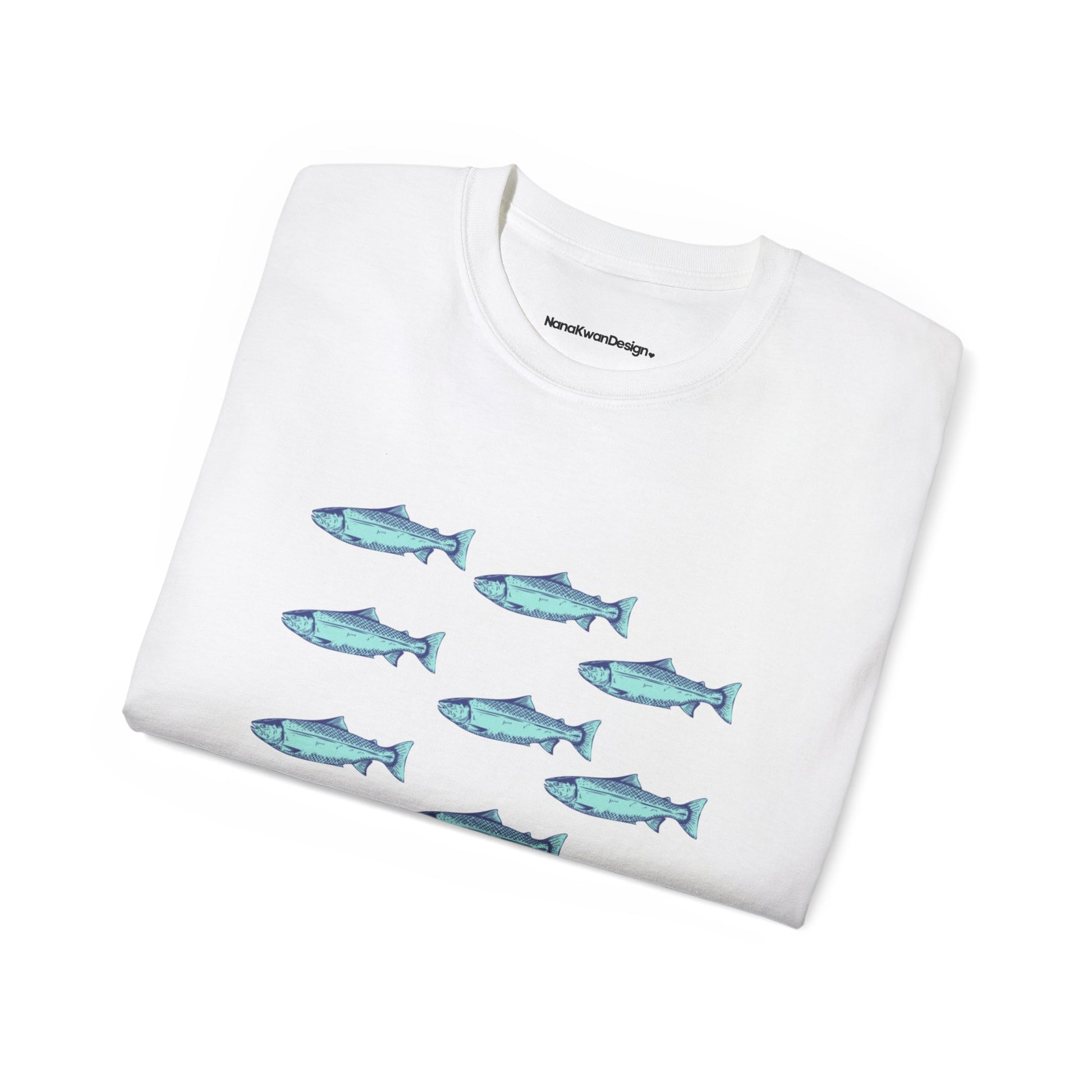 Mediterranean Fish Unisex Cotton Tee
