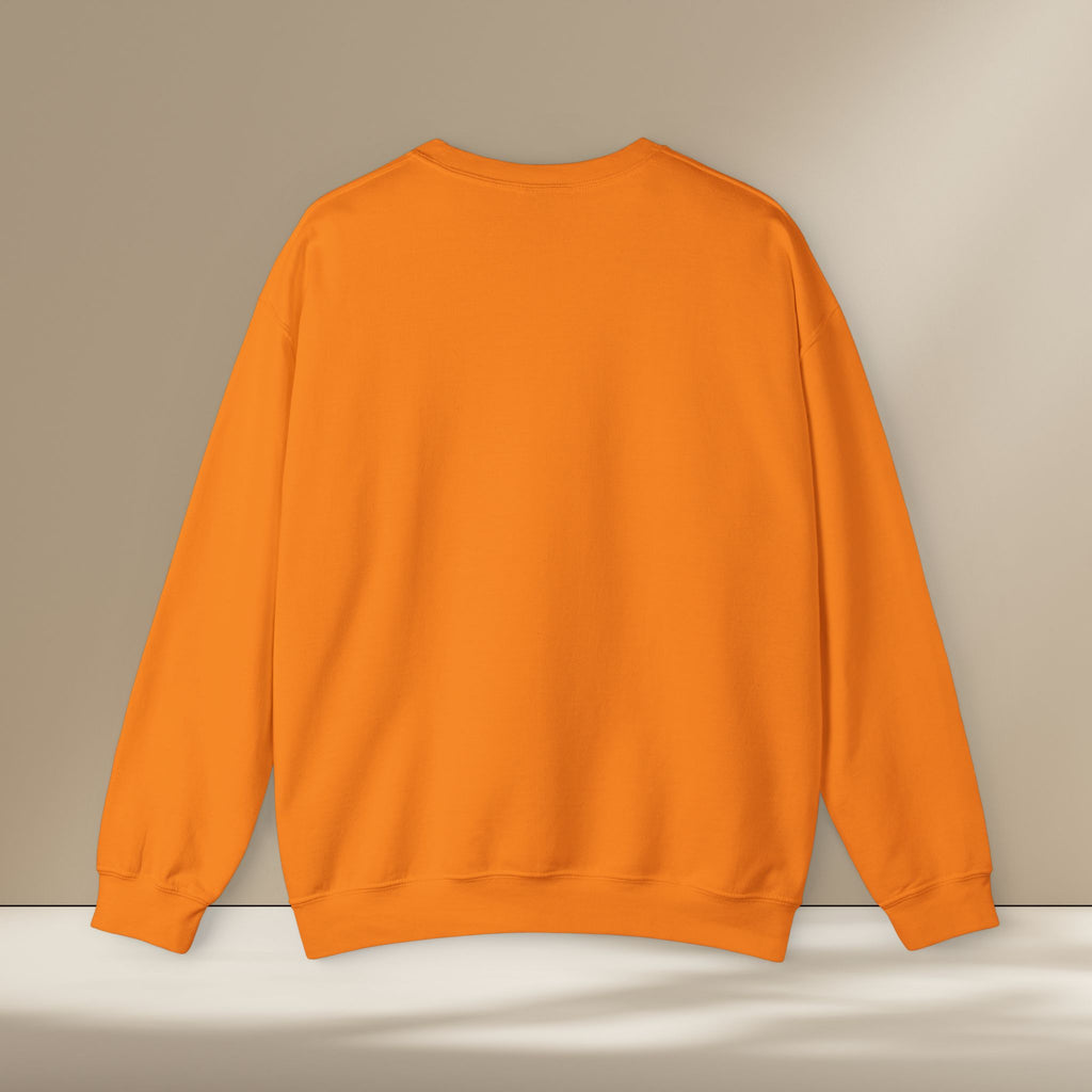 Orange sweatshirt on a beige background